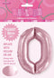 Giant Light Pink Number 0 86cm (34”) Foil Balloon